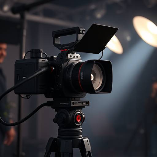 Equipamento de filmagem profissional